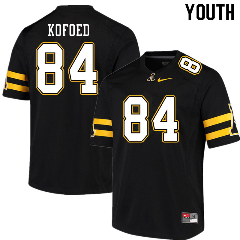 Youth #84 Ricky Kofoed Appalachian State Mountaineers College Football Jerseys Sale-Black